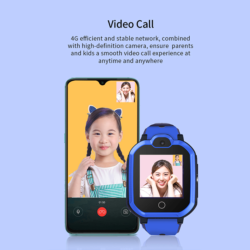 Đồng hồ đeo bóng chày khôn ngoan T6('JYDA199) Phát hiện nhịp tim l 4G video dành cho trẻ em xem