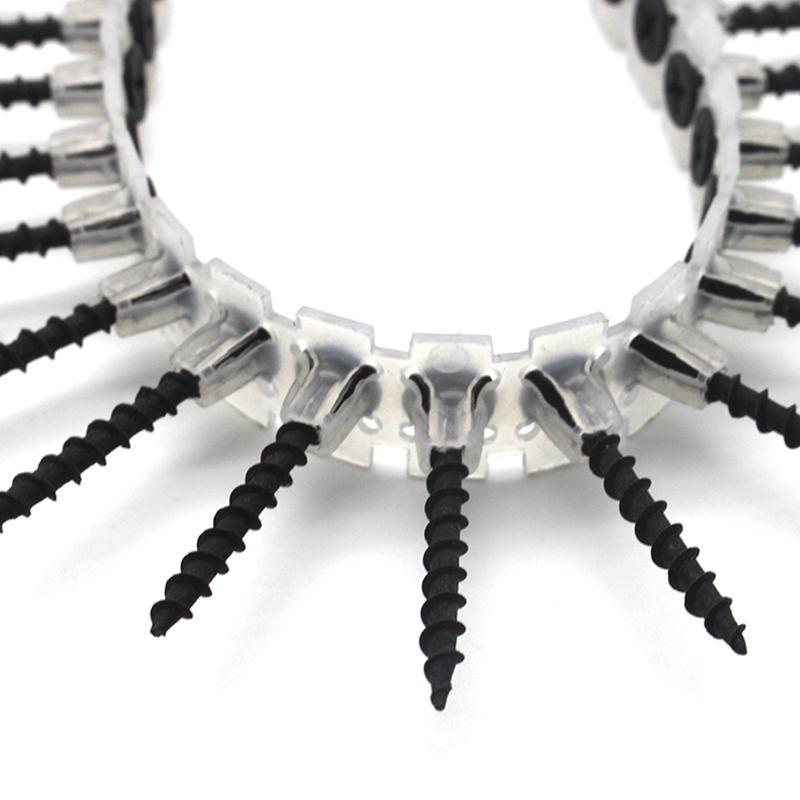 Dải nhựa đối chiếu tường vít tường thạch cao màu đen để lắp đặt