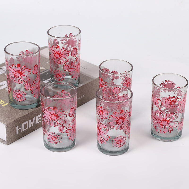 Mới 6pc Cup và Jug Set cho hộ gia đình Đính trong suốt Đính nước Cup 6 ấm trà thủy tinh công suất lớn Bán buôn
