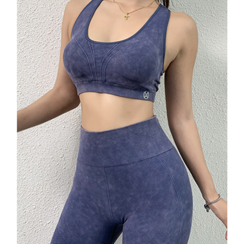 Sports underwear female running shockproof anti-droop fitness together beautiful back shaping students vest type underwire bra