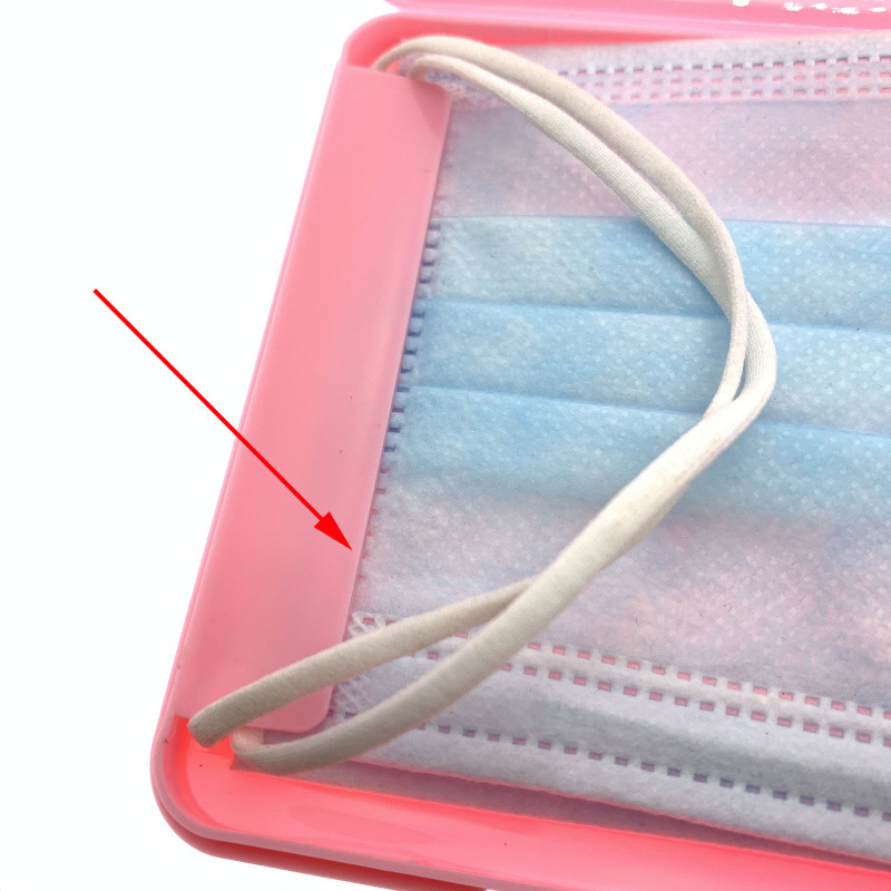 Kích thước nhỏ Coloful Nhựa che mặt trường hợp lưu trữ nhựa cầm tay mặt nạ lưu trữ giữ mặt nạ người giữ hộp du lịch