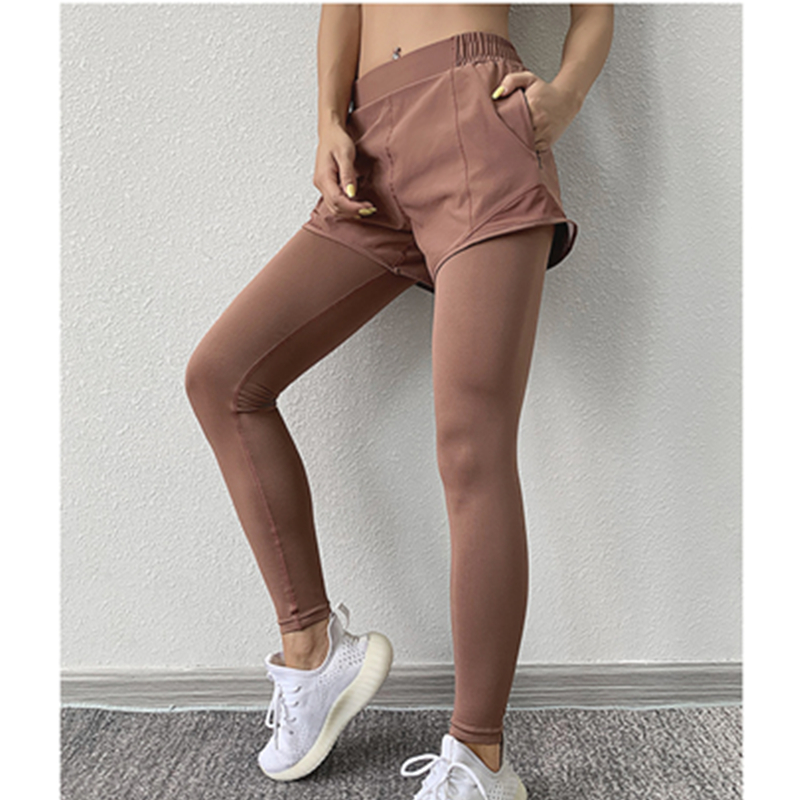 Giả hai mảnh cao co giãn chặt chẽ chạy tập yoga