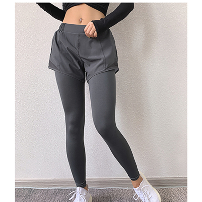 Giả hai mảnh cao co giãn chặt chẽ chạy tập yoga