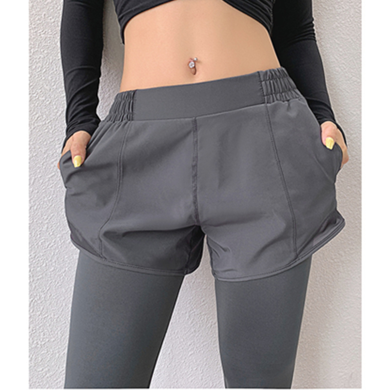 Giả hai mảnh cao co giãn chặt chẽ chạy tập yoga