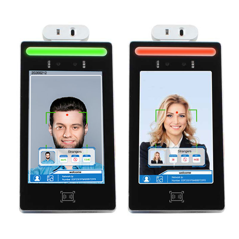 2020 Hình dạng mới nhất 8 inch nhận dạng khuôn mặt cơ thể đo nhiệt độ sàng lọc kiosk
