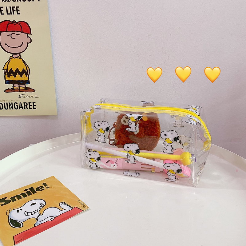 Nhật Bản và Hàn Quốc túi trang điểm trong suốt không thấm nước cho phụ nữ xách tay Ins gió phim hoạt hình lớn cô gái rửa túi nhà sản xuất tùy chỉnh