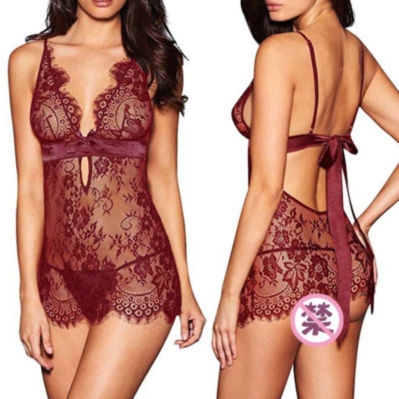 Cộng với size sâu v ren băng bé búp bê (Có dây G) đồ lót gợi cảm nóng bỏng trong suốt