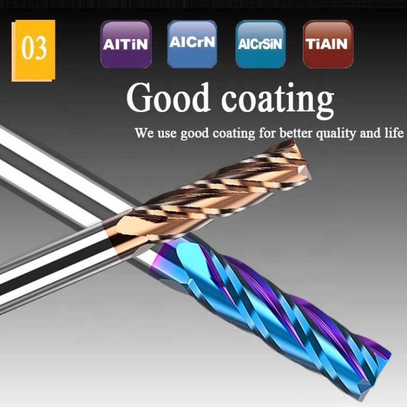 Integral end mill series: 1\/4 inch cnc solid cut cut vonfram cacbua phẳng phẳng gỗ thô kết thúc máy nghiền carbite endmills endmill 4 sáo