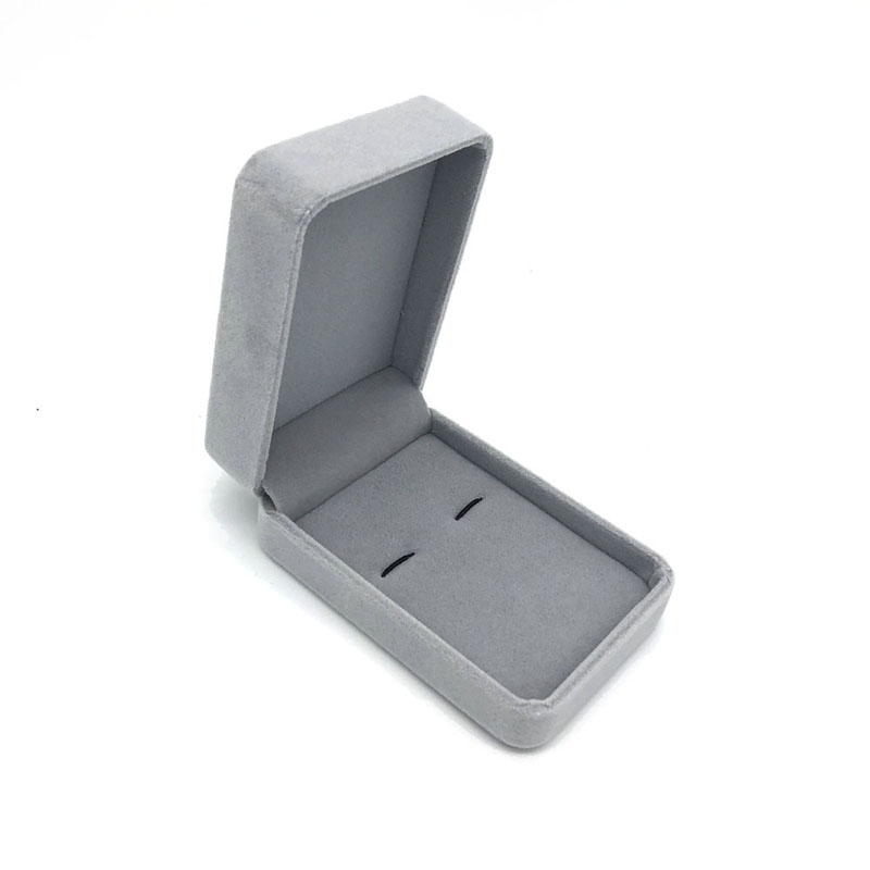 Trang sức Cufflink tùy chỉnh Hộp nhung màu xám