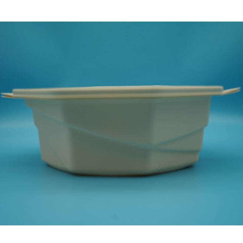 ngăn kín microwavable khoang thân thiện sinh thái nắp takeaway thực phẩm phân hủy bao bì thực phẩm lưu trữ thực phẩm container thực phẩm dùng một lần