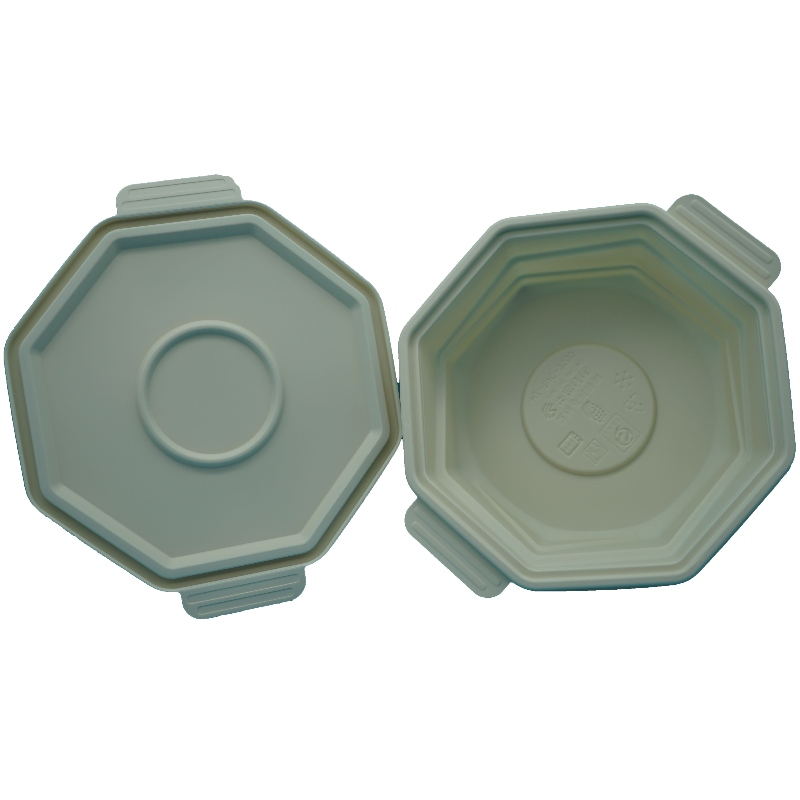 ngăn kín microwavable khoang thân thiện sinh thái nắp takeaway thực phẩm phân hủy bao bì thực phẩm lưu trữ thực phẩm container thực phẩm dùng một lần