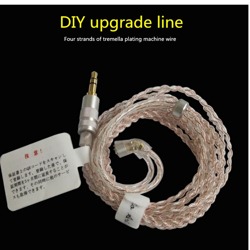 Bộ tai nghe bằng bạc màu vàng/ đầu mối: