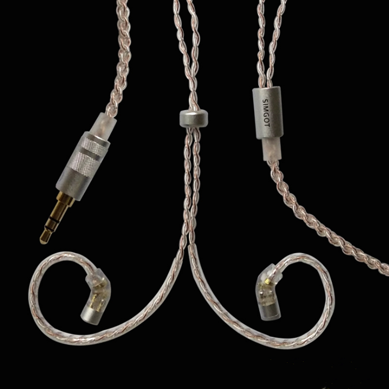Bộ tai nghe bằng bạc màu vàng/ đầu mối: