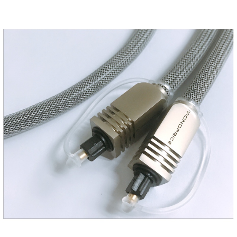 Bộ sợi dây thừng quang học SPDIF phục vụ cao cấp sợi dây cáp âm thanh thép không rỉ được tết lại xe cáp âm thanh truyền tín hiệu kỹ thuật số