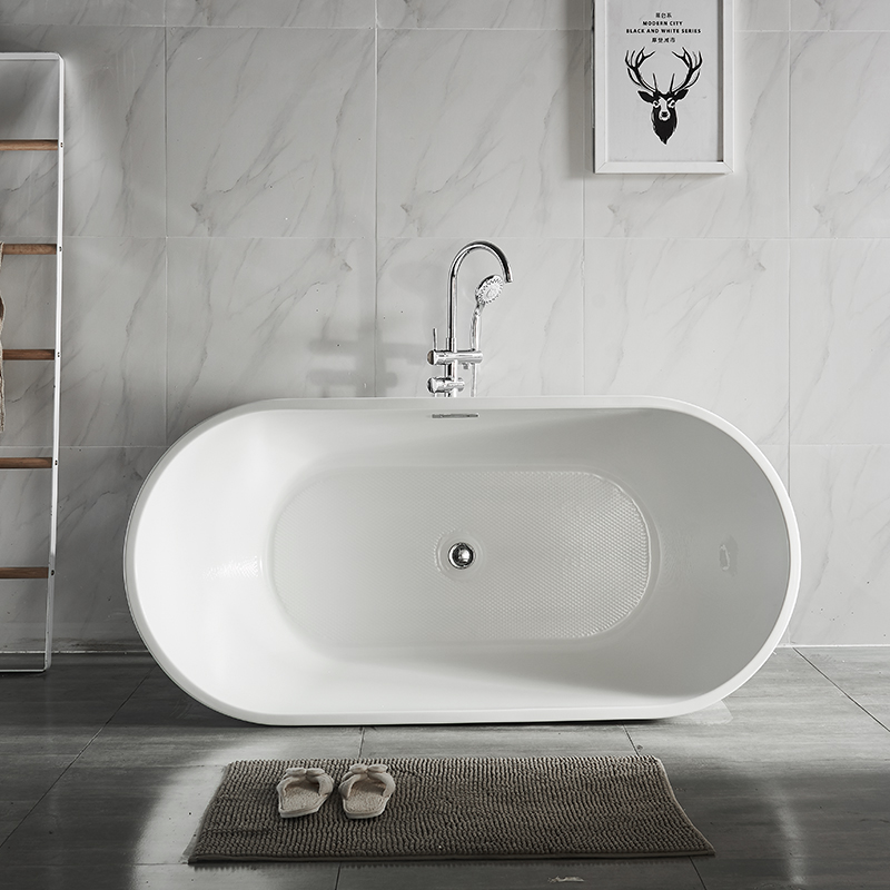 Phòng tắm màu trắng Hiện đại cho bề mặt Rắn Tự do cho Dự án khách sạn