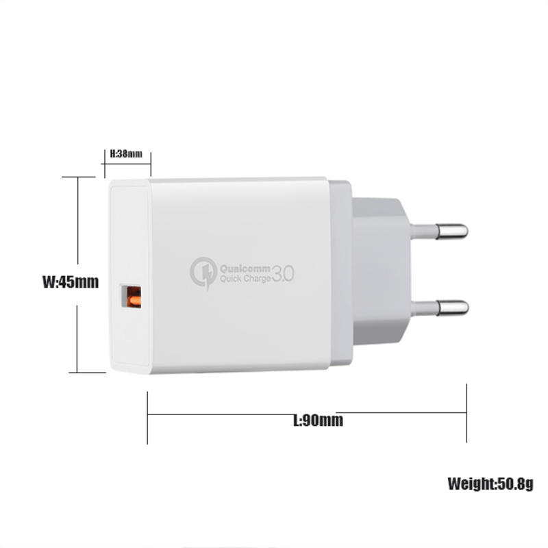 Sạc nhanh UK Cắm USB Sạc tường cho iPhone UK Cắm sạc du lịch USB QC3.0