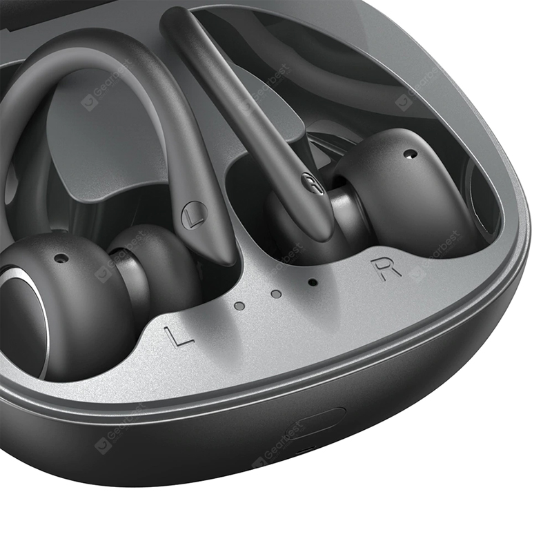 Baseus Encok W17 Sport Earbuds Bluetooth Tai nghe Tai nghe không dây TWS Tai nghe hỗ trợ sạc không dây Qi Cảm ứng thông minh IP55 Chống nước - Màu đen