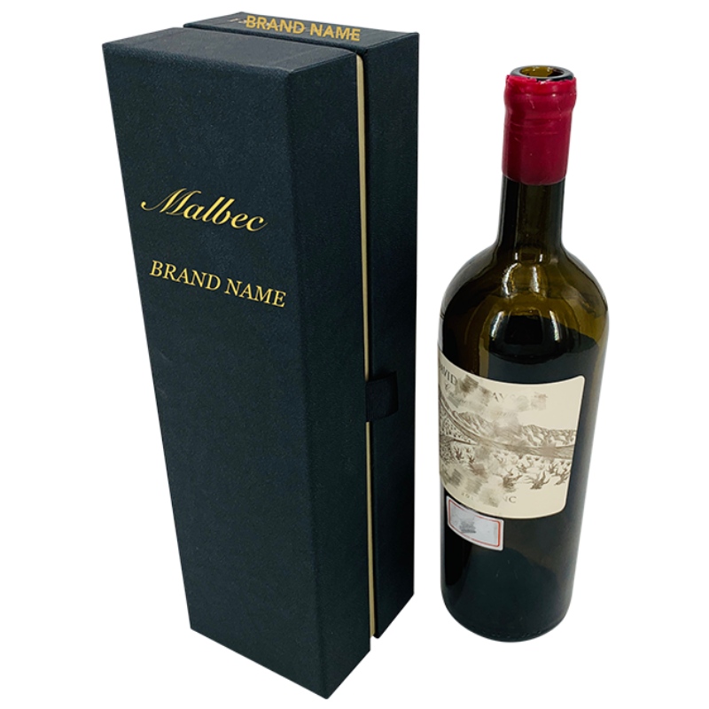 Hộp bao bì rượu tùy chỉnh sang trọng với EVA đen bên trong