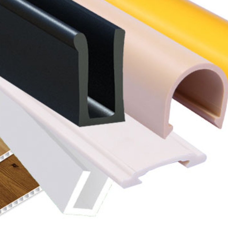 Hồ sơ nhựa đùn ép bất thường tùy chỉnh cho nhiều loại vật liệu trang trí nội thất văn phòng nhà ở tòa nhà