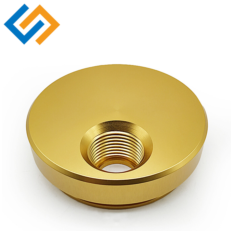 Hồ sơ đùn nhôm màu vàng tùy chỉnh Bộ phận CNC Anodised