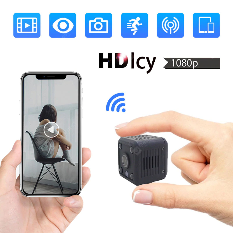 Icy 1080P HD Mini camera wifi Ip Camera wifi Micro Camera an ninh Màn hình không dây Camera giám sát 1080p Camera quan sát ban đêm - Camera HD 1080P