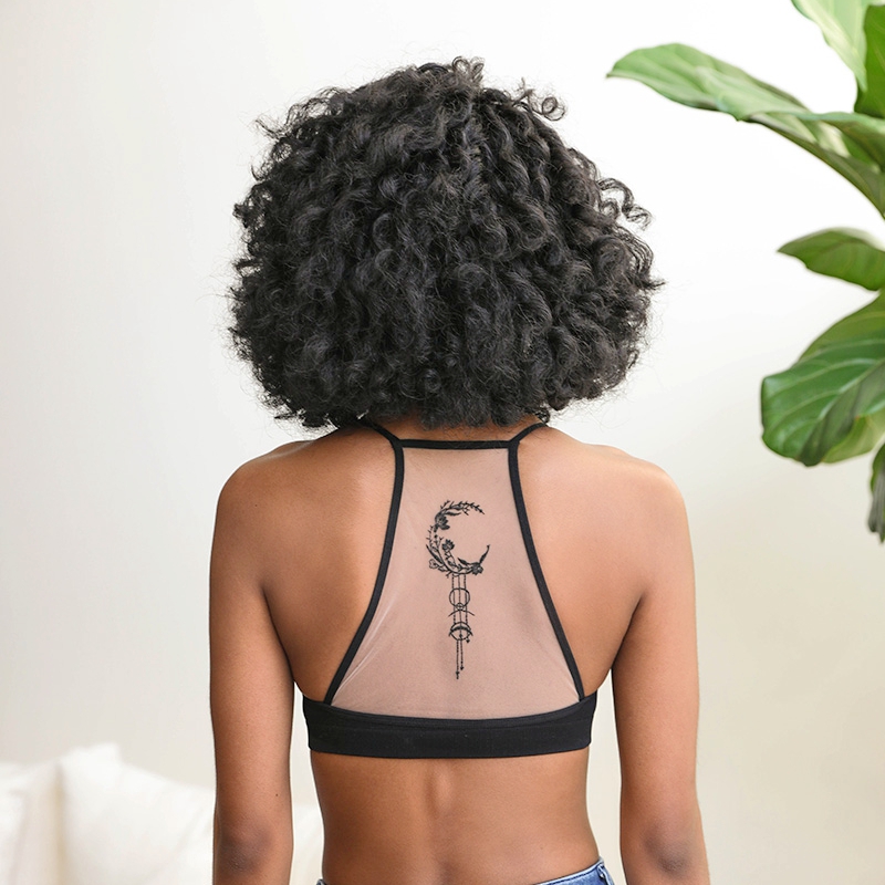 GA-5542 Dream Catch Tattoo Bralette Thêu Lưới Bra Fashion Girl Top Quần lót liền mạch