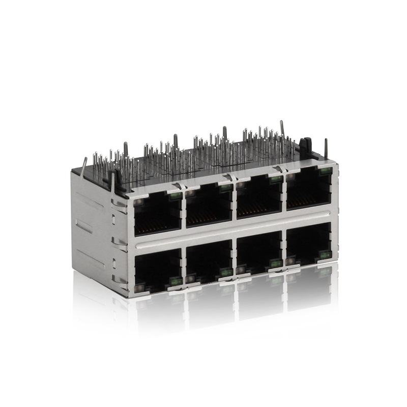 RJ45,2X(Lọc), LED,Shield Case