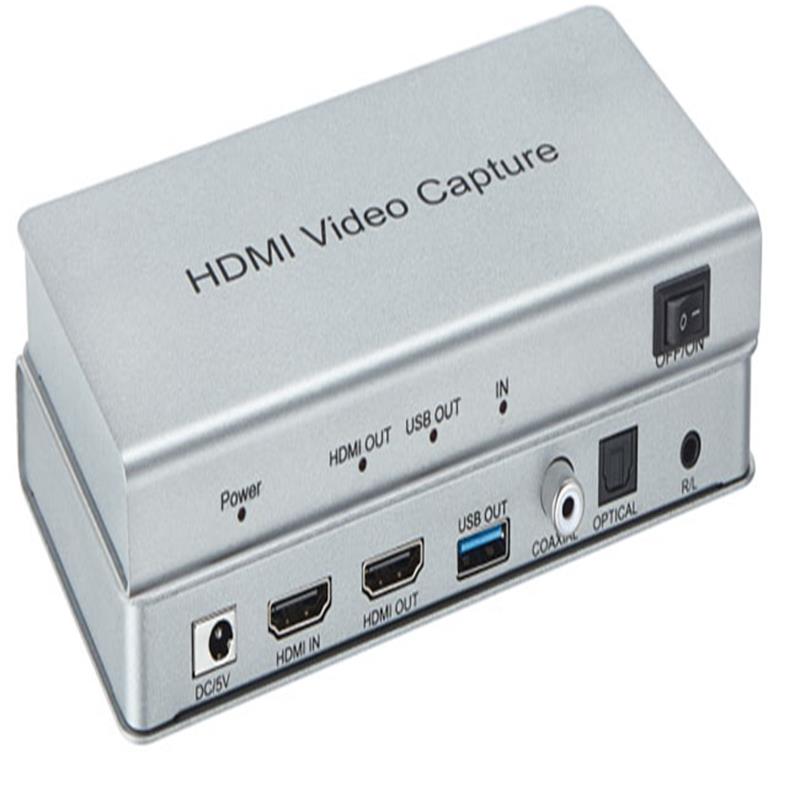 Quay video USB 3.0 HDMI với HDMI Loopout, Coaxial, Optical Audio