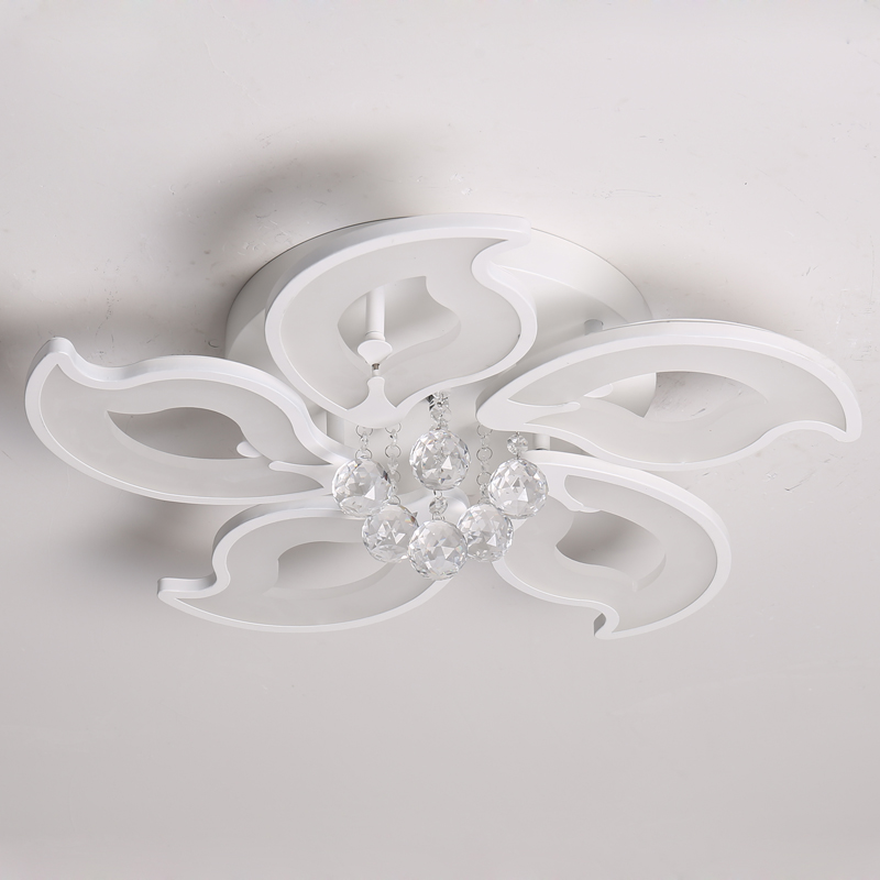 Đèn chùm pha lê LED âm trần hình bông hoa 5\/8\/15 đầu