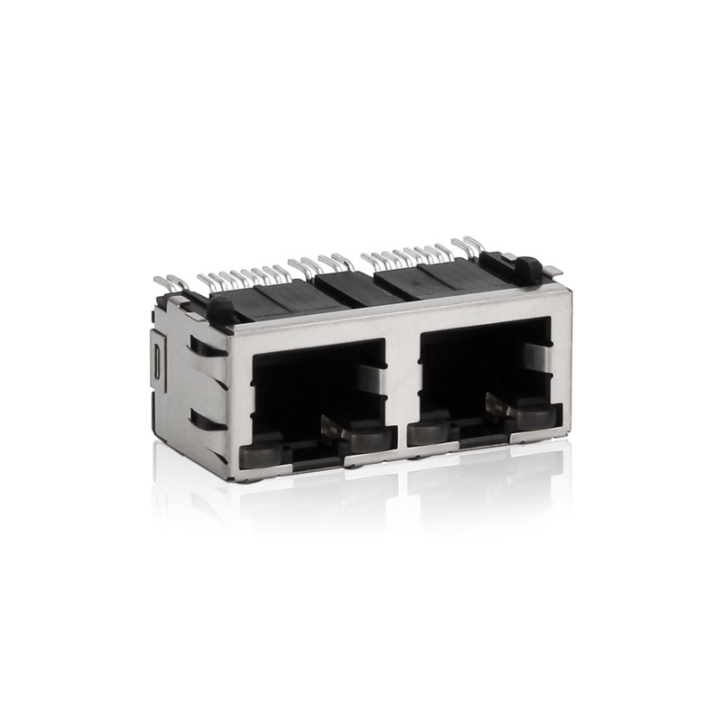 RJ45,1X2, LED, Vỏ chắn