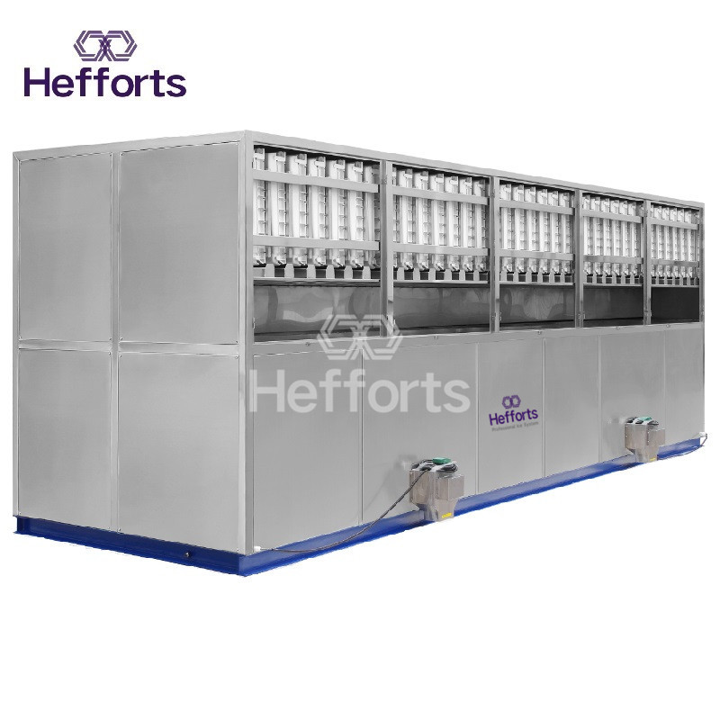 Dễ lau chùi và giặt đồ thép không rỉ tự động máy đóng băng khối lớn có khả năng