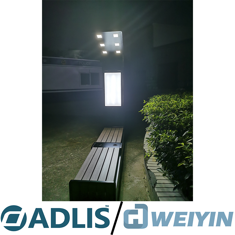 Kích thước lớn Màn hình quảng cáo đa chức năng chất lượng cao Ghế băng thông minh năng lượng mặt trời để bán