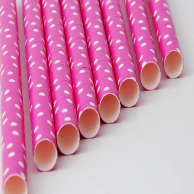 Rơm giấy cắt chéo