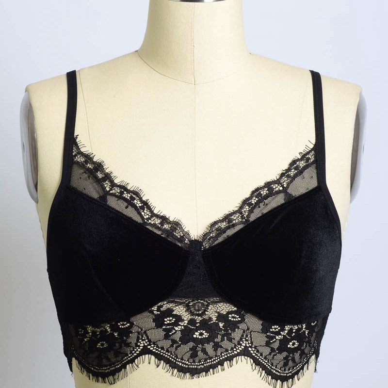 GA-5310 Grace Girl Velvet và Ren Half Cami