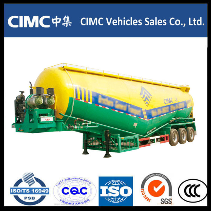 Hot sale CIMC Bulk Cement Powder Tank Semi Trail.