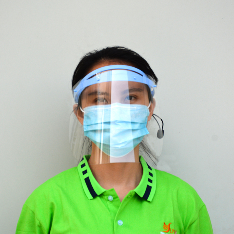 Tấm che mặt bảo vệ có thể tái sử dụng chống sương mù Tấm che mặt có thể điều chỉnh chống tia UV Tấm che mặt cho người lớn