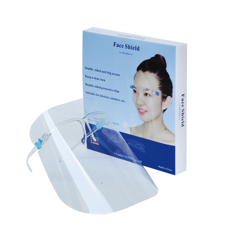 Có thể thay thế Kính chống sương mù trong suốt Face Splash Kính bảo vệ khuôn mặt Tấm chắn mặt PET để nấu ăn