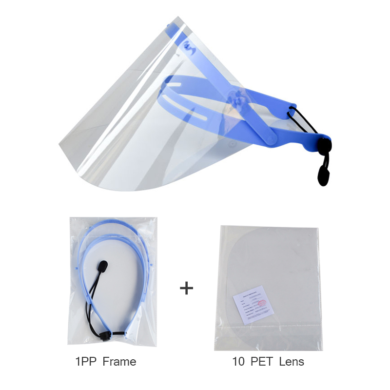 Tấm chắn mặt chống tia sáng có thể điều chỉnh chống sương mù 0,25mm với 10 phim