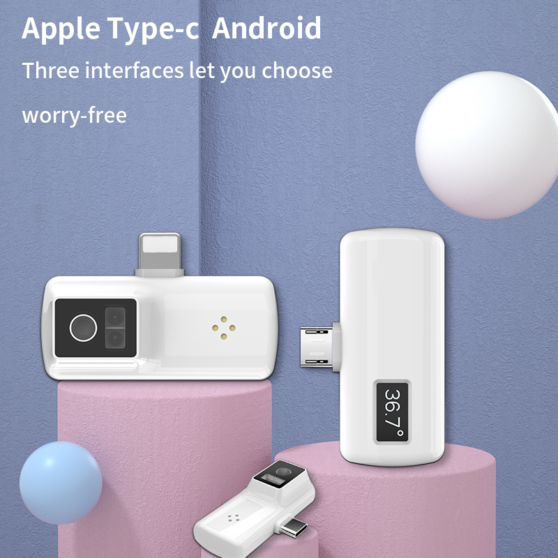 Hàng mới về: Nhiệt kế điện thoại thông minh cầm tay Thuận tiện hơn Đo chính xác không tiếp xúc.