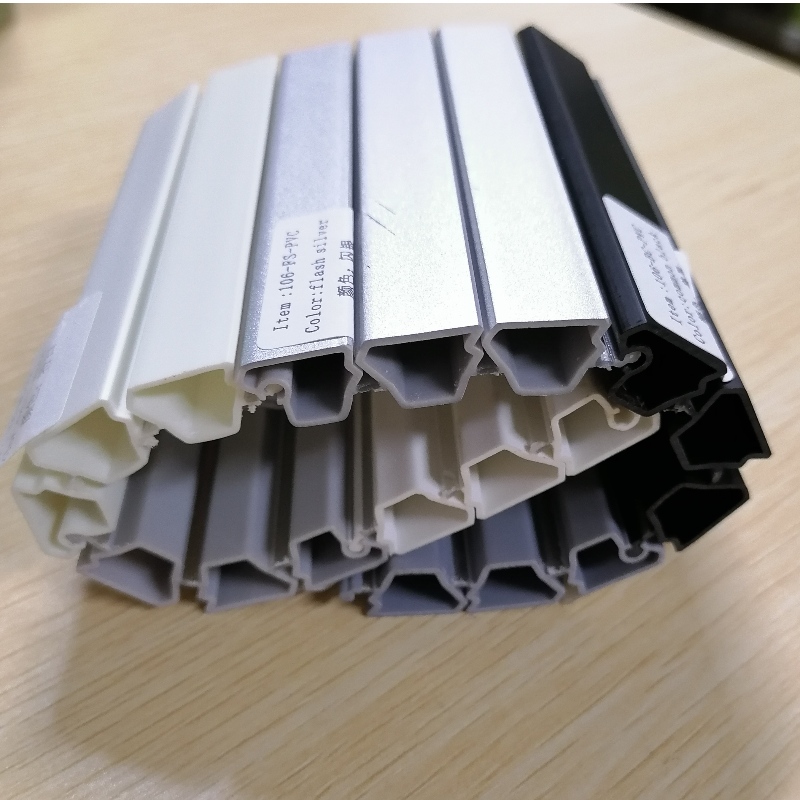 Cửa chớp con lăn PVC xếp hạng chống cháy Cửa chớp PVC Thanh profile PVC đồng ép đùn cho cửa tủ