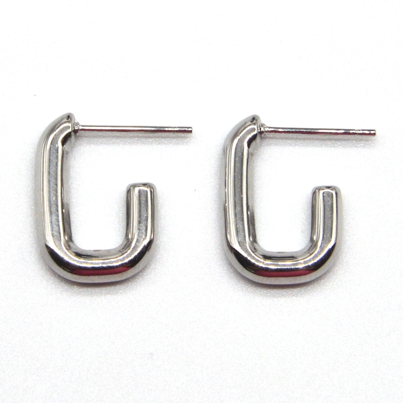 Hoa tai chữ cái không gây dị ứng Nữ người mẫu Cô gái bằng thép không gỉ Quà tặng không chứa niken cho bạn gái, vợ, con gái và em gái, cháu gái, Trung Quốc, Nhà máy trang sức Ruifanbao