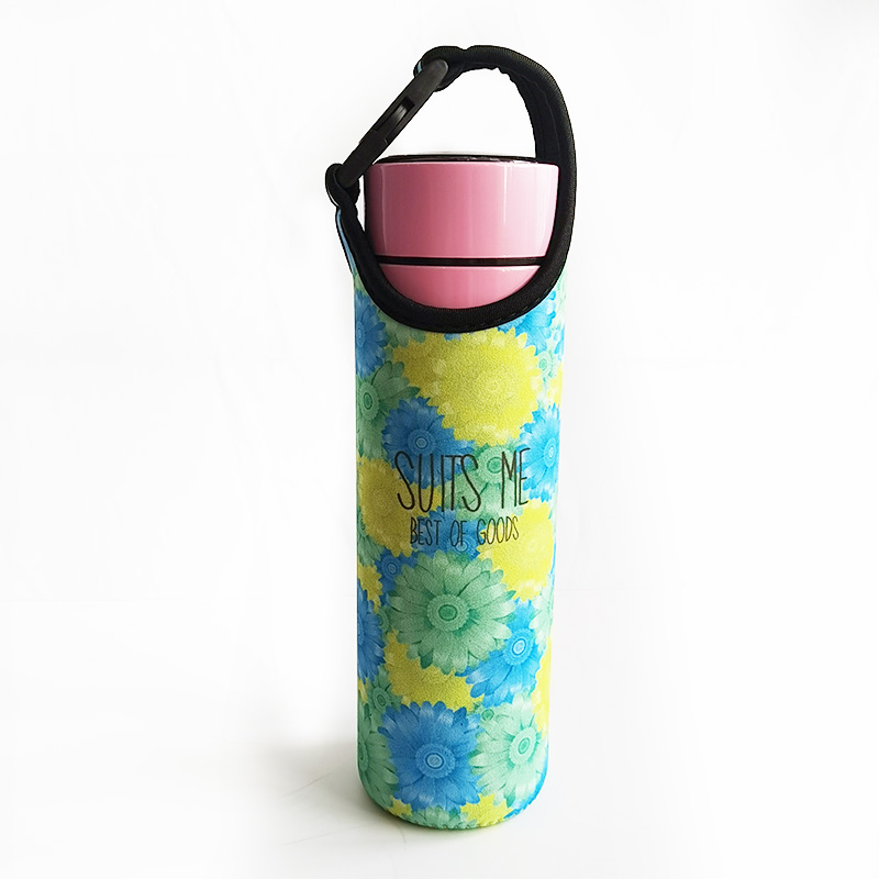 Tay áo làm mát chai bia cao su tổng hợp có dây kéo