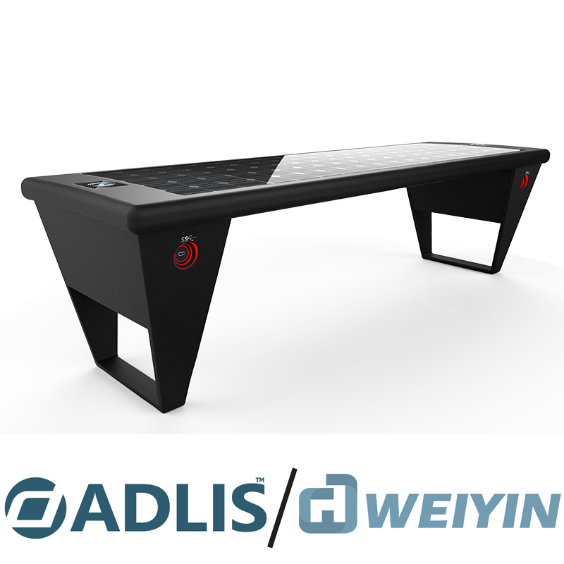 Bộ sạc không dây màu đen kim loại chất lượng cao Solar Garden Bnech cho di động