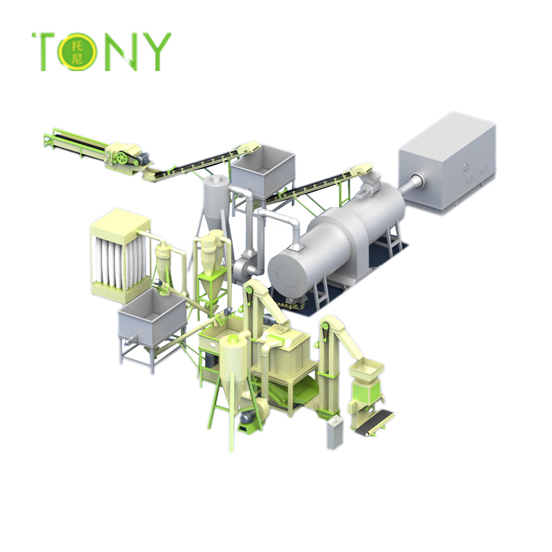 Máy ép viên gỗ sinh khối công nghiệp Indonesia