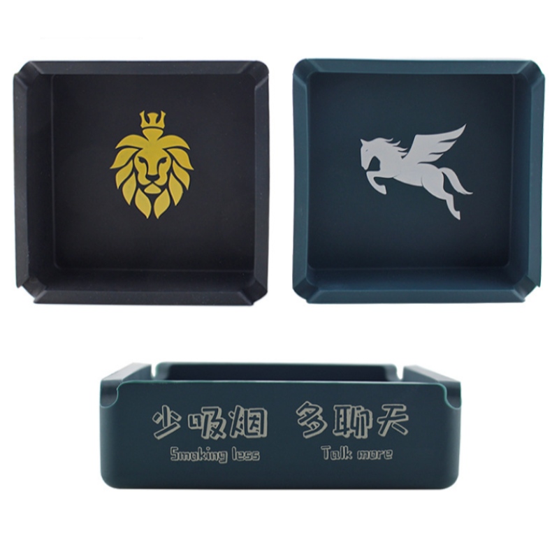 Gạt tàn in hình vuông khổ lớn