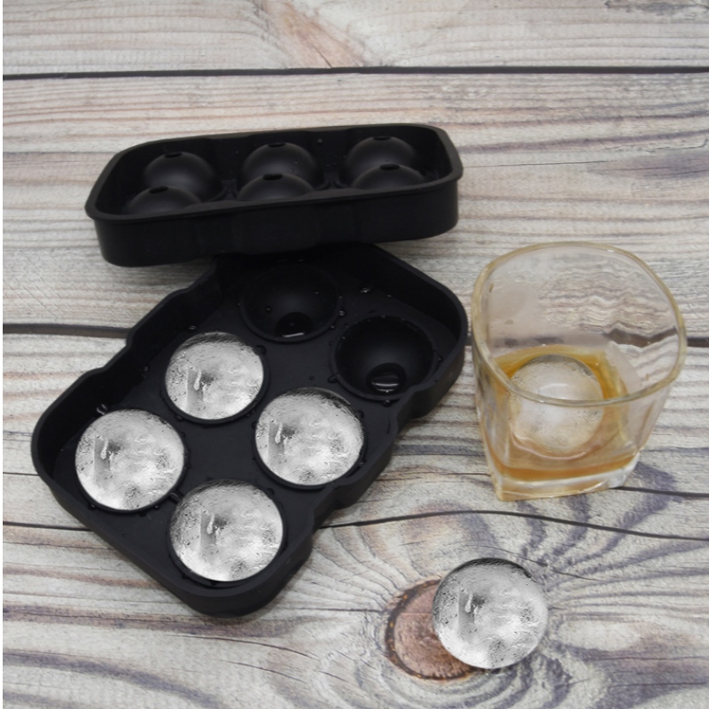 Mô hình đá đặc biệt cho 10 màu whisky 6 lỗ khuôn khúc côn cầu trên băng Máy làm đá bằng nước hình tròn