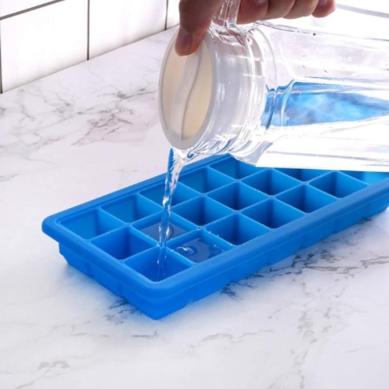 Hộp đựng đá gia dụng Silica gel 21 ngăn đá 21 hộp có nắp đậy, hộp thực phẩm phụ đông lạnh Ngăn đá có thể được tùy chỉnh với nhãn