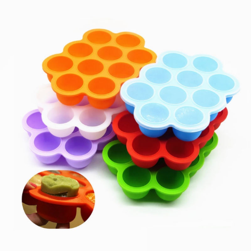 Hồ kim sữa 10 lỗ ăn bổ sung hộp đá đóng hộp sữa khuôn khuôn khuôn khuôn khuôn khuôn sữa hộp thức ăn bổ sung cho trẻ em