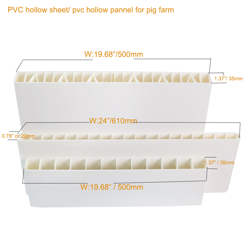 Hàng rào bảng phân chia bằng nhựa PVC rỗng cho trang trại chăn nuôi lợn giống