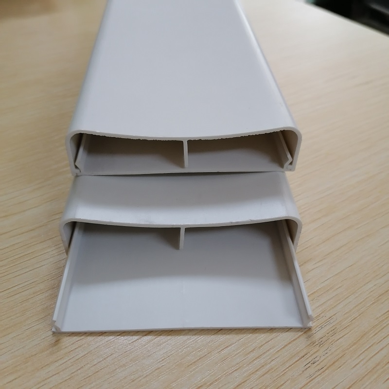 PVC dây hider Kênh quản lý cáp kênh đôi Kênh PVC che giấu đường rãnh